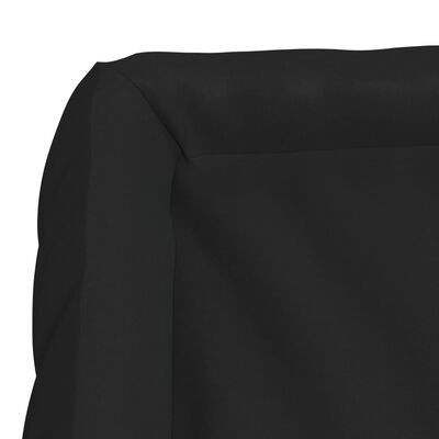 vidaXL Coussin avec oreillers pour chien Noir 115x100x20 cm Tissu