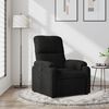 vidaXL Fauteuil inclinable noir tissu microfibre