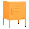 vidaXL Table de chevet Jaune moutarde 35x35x51 cm Acier
