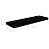 vidaXL Étagère murale flottante 2 pcs Noir brillant 80x23,5x3,8 cm MDF