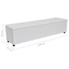 vidaXL Banc de rangement Blanc 168x44x44 cm