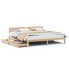 vidaXL Cadre de lit avec tiroirs sans matelas 200x200 cm