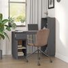 vidaXL Bureau Gris 110x53x117 cm Bois massif de pin