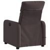 vidaXL Fauteuil de massage inclinable Marron fonc&eacute; Tissu