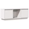 vidaXL Meuble TV Blanc 110,5x35x44 cm Bois de pin massif