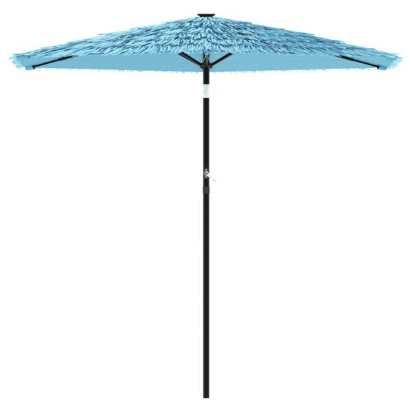 vidaXL Parasol de jardin avec mât en acier bleu 223x223x213 cm