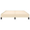 vidaXL Cadre de lit sans matelas crème 140x190 cm tissu