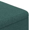 vidaXL Tabouret bouton avec coussin Vert fonc&eacute; 80 x 80 x 45 cm tissu