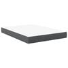 vidaXL Matelas de Lit avec matelas Gris 140 x 190 cm tissu