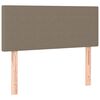 vidaXL T&ecirc;te de lit &agrave; LED Taupe 90x5x78/88 cm Tissu