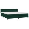 vidaXL Sommier &agrave; lattes de lit et matelas vert fonc&eacute; 180x220cm velours