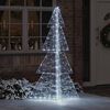 vidaXL Sapin de Noël avec 240 LED Blanc Froid 180 cm Acrylique