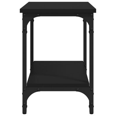 vidaXL Table d'appoint Noir 40x30x42 cm Bois d'ingénierie