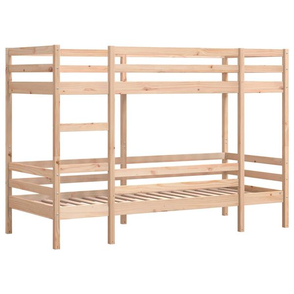 vidaXL Lit superpos&eacute; sans matelas 80x200 cm bois de pin massif
