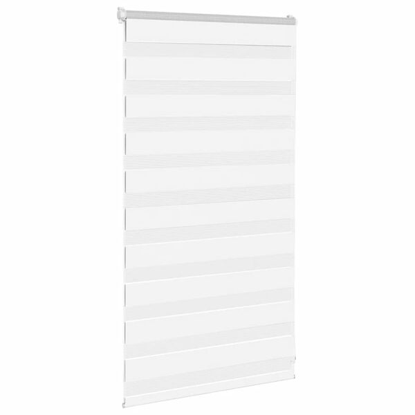 vidaXL Store z&egrave;bre blanc 90x100 cm largeur du tissu 85,9 cm polyester