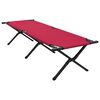 vidaXL Lit de camping pliant Rouge Tissu Oxford