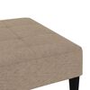 vidaXL Tabouret Taupe Tissu en microfibre