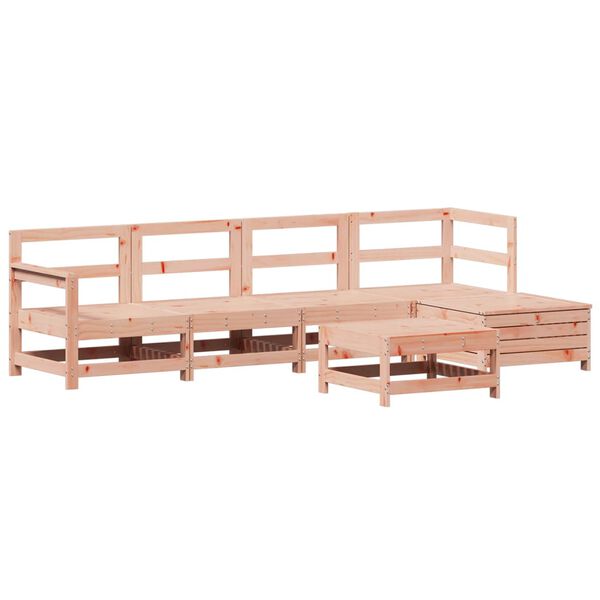 vidaXL Salon de jardin 6 pcs bois massif sapin de douglas