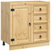 vidaXL Armoire avec tiroir Miel 80 x 46 x 81,5 cm Pin massif