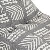 vidaXL Canap&eacute; pouf Gris Tissu Patchwork