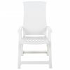 vidaXL Chaises inclinables de jardin lot de 2 Plastique Blanc