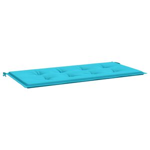 vidaXL Coussin de banc Uni Turquoise 120 x 50 x 3 cm Tissu Oxford