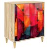 vidaXL Commode HEESCH Impression en blocs de couleur 66 x 36,5 x 75 cm