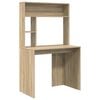 vidaXL Bureau Ch&ecirc;ne Sonoma 91 x 50 x 149 cm Bois d'ing&eacute;nierie