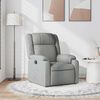 vidaXL Fauteuil inclinable Gris clair Tissu