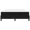 vidaXL Lit &agrave; ressorts avec matelas Noir 140 x 210 cm tissu