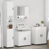 vidaXL Ensemble de mobilier de salle de bain 4 pcs Blanc brillant
