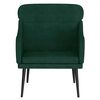 vidaXL Fauteuil Vert fonc&eacute; 63x76x80 cm Velours