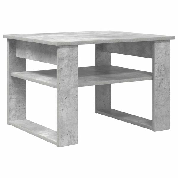 vidaXL Table basse Gris b&eacute;ton 64 x 54 x 44 cm Bois d'ing&eacute;nierie
