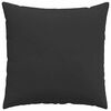 vidaXL Coussins de canap&eacute; 2 pcs Noir 80 x 80 cm tissu