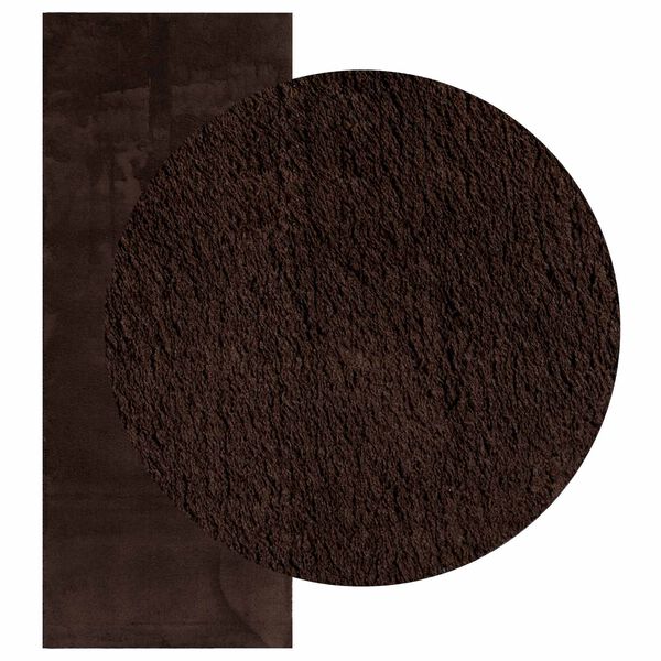 vidaXL Tapis de surface HUARTE Marron 200 x 80 cm Polyester