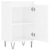 vidaXL Buffets 2 pcs blanc brillant 40x35x70 cm bois d'ing&eacute;nierie