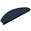 vidaXL Tapis d'escalier autocollants 15 pièces 65 x 21 x 4 cm Bleu marine Demi-rond Grand