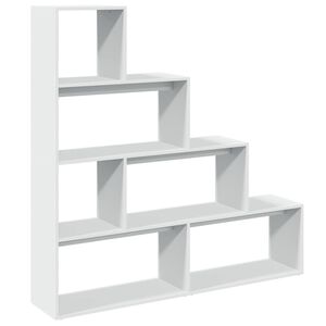 vidaXL &Eacute;tag&egrave;re s&eacute;paratrice de pi&egrave;ce &agrave; 4 niveaux blanc 143,5x29x143,5cm