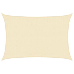 vidaXL Voile d'ombrage 160 g/m&sup2; Cr&egrave;me 3,5x4,5 m PEHD