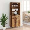 vidaXL Haut Armoire Bois ancien 69,5 x 34 x 180 cm Bois d'ing&eacute;nierie