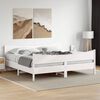 vidaXL Cadre de lit sans matelas blanc 180x200 cm bois massif de pin