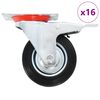 vidaXL 16 pcs Roulettes pivotantes 100 mm