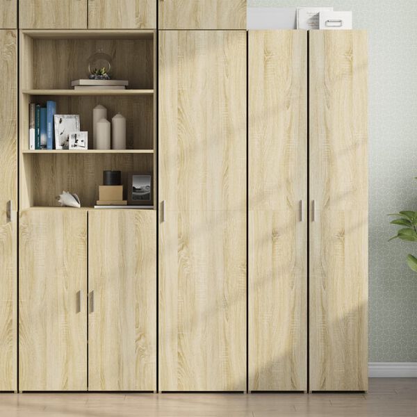 vidaXL Buffet haut ch&ecirc;ne sonoma 45x42,5x185 cm bois d'ing&eacute;nierie