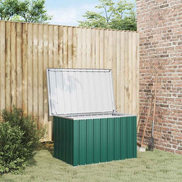 vidaXL Coffre de rangement de jardin Vert 109x67x65 cm