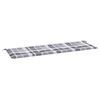 vidaXL Coussin de banc de jardin motif &agrave; carreaux gris 150x50x4 cm