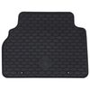 vidaXL Tapis de voiture 4 pcs Noir Caoutchouc