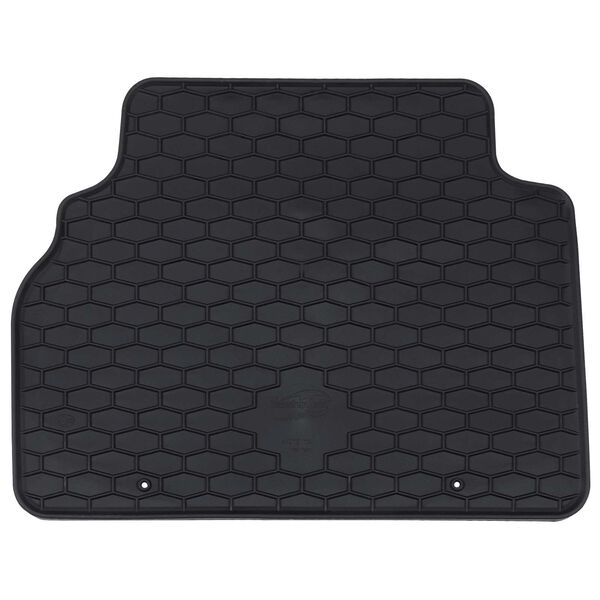 vidaXL Tapis de voiture 4 pcs Noir Caoutchouc