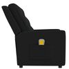 vidaXL Fauteuil de massage inclinable à 2 places noir tissu