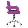 vidaXL Chaises pivotantes &agrave; manger lot de 2 violet similicuir