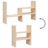 vidaXL Support pour moniteur (39-72)x17x43 cm Bois de pin solide